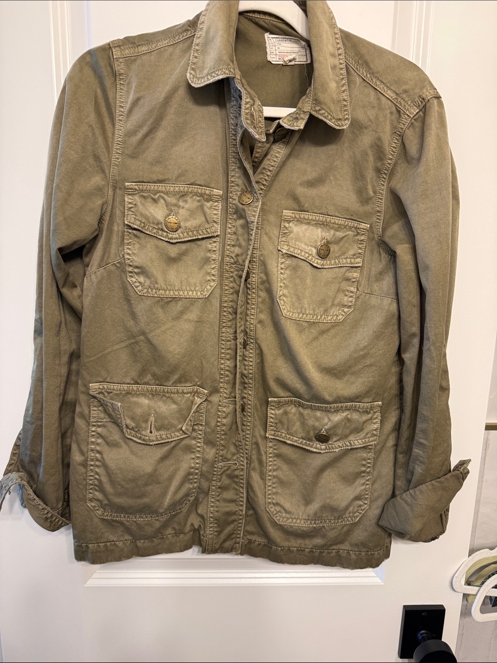 Current/Elliott Olive Green Military Field Jacket